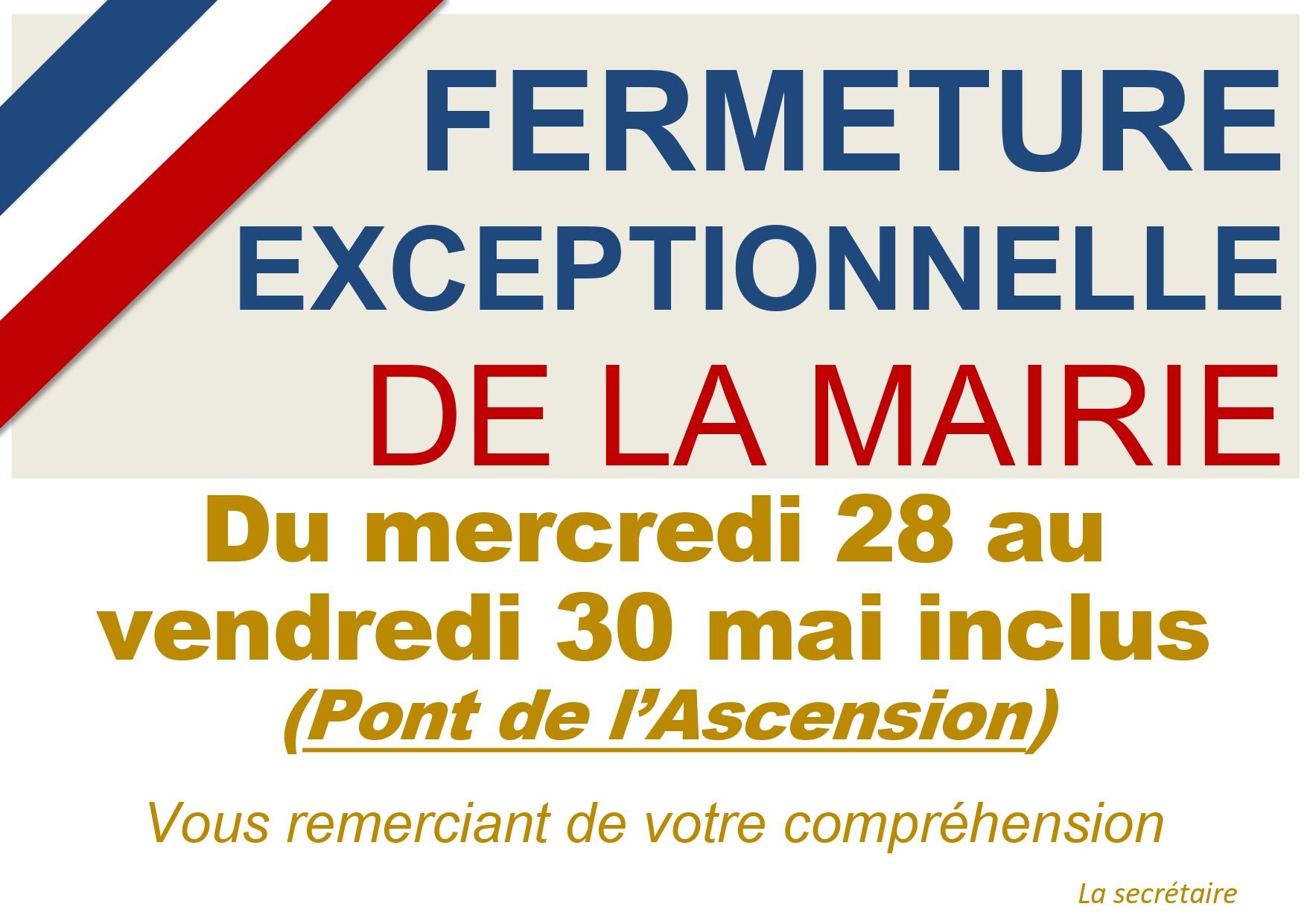 Fermeture exceptionnelle mairie ascension page 0001