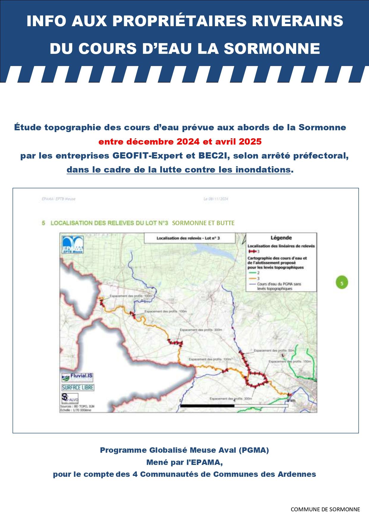 Info aux riverains etude topographie des cours d eau sormonne page 0001